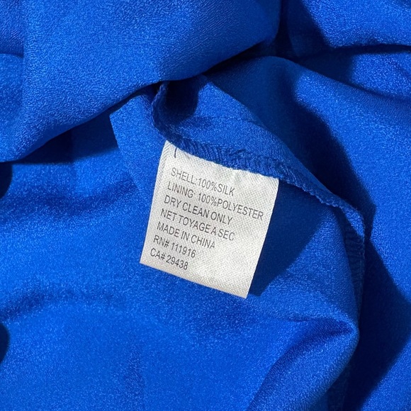 Yumi Kim Blue Floral Halter Neck Silk Maxi Dress Sz Small Formal Party Feminine - Picture 5 of 6